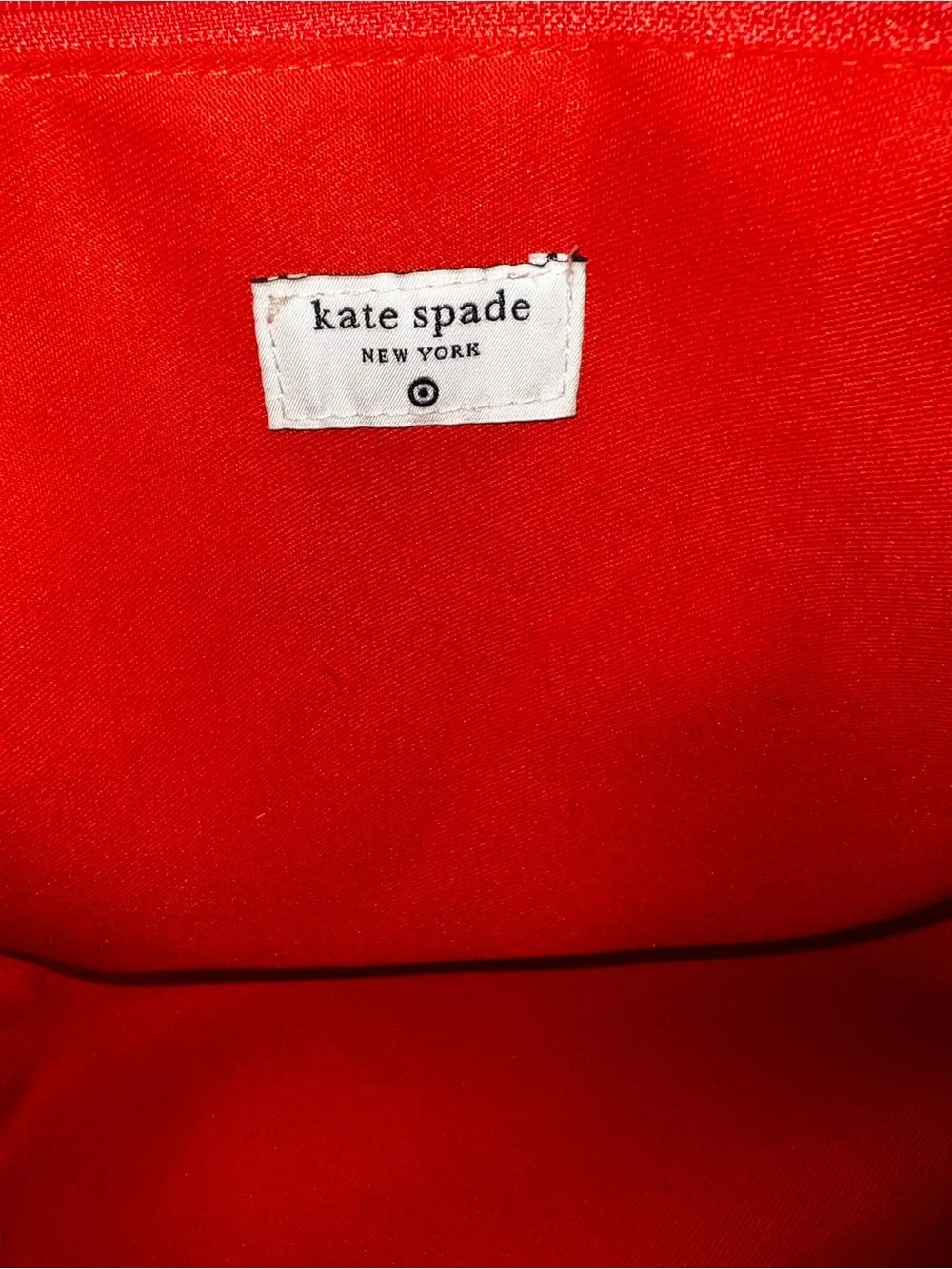 kate spade Red Woven Bow Shoulder Bag